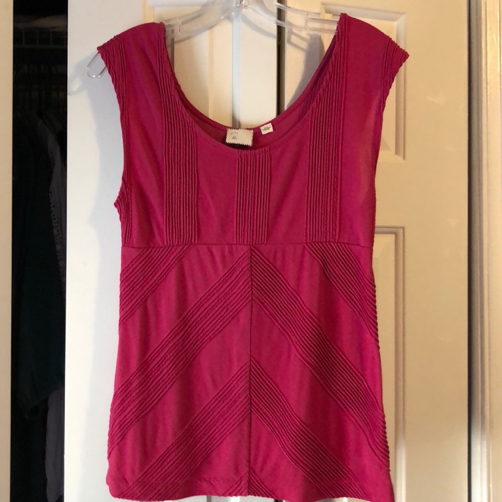Anthropologie pink scoop neck, Small